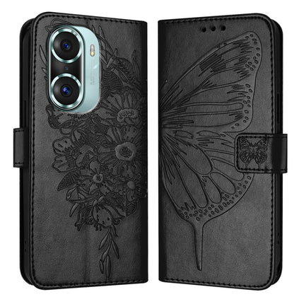 Embossed Butterfly Leather Phone Case, For Honor X8 4G / X30i / Play6T Pro, For Honor 60 SE, For Honor 60 Pro