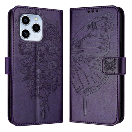Embossed Butterfly Leather Phone Case, For Honor X8 4G / X30i / Play6T Pro, For Honor 60 SE, For Honor 60 Pro