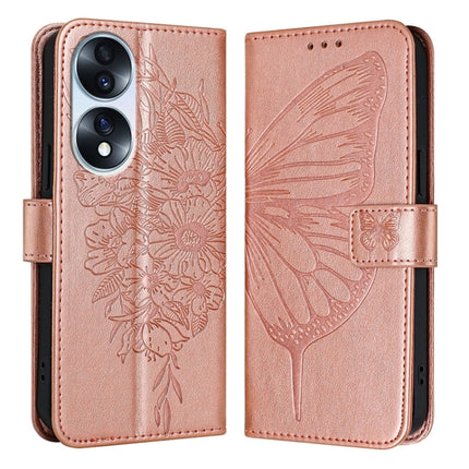 Embossed Butterfly Leather Phone Case, For Honor X40i, For Honor 70 Pro, For Honor 70