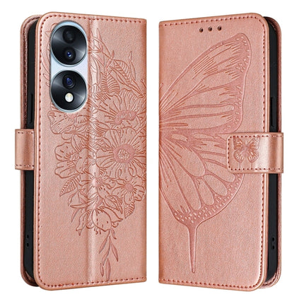 Embossed Butterfly Leather Phone Case, For Honor X40i, For Honor 70 Pro, For Honor 70