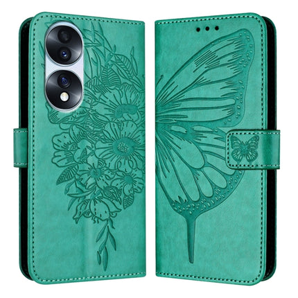 Embossed Butterfly Leather Phone Case, For Honor X40i, For Honor 70 Pro, For Honor 70