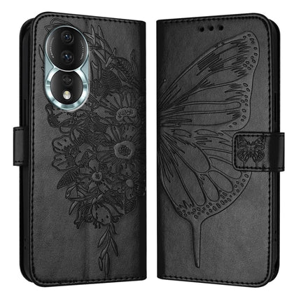 Embossed Butterfly Leather Phone Case, For Honor 80 GT, For Honor 80, For Honor X30 5G/X9 4G/X9 5G