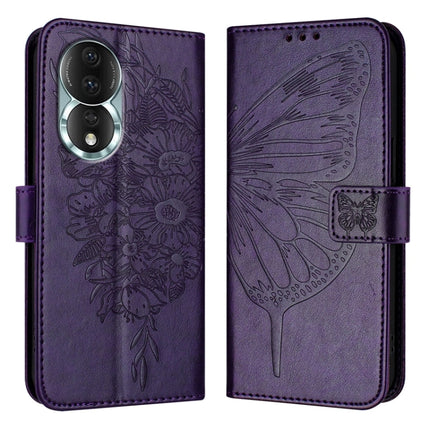 Embossed Butterfly Leather Phone Case, For Honor 80 GT, For Honor 80, For Honor X30 5G/X9 4G/X9 5G