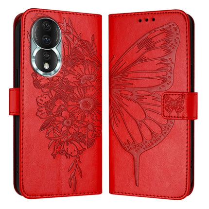 Embossed Butterfly Leather Phone Case, For Honor 80 GT, For Honor 80, For Honor X30 5G/X9 4G/X9 5G