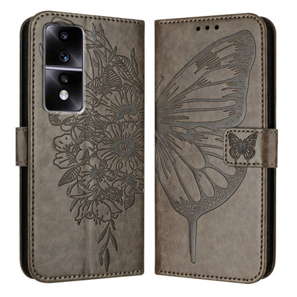 Embossed Butterfly Leather Phone Case, For Honor 80 GT, For Honor 80, For Honor X30 5G/X9 4G/X9 5G