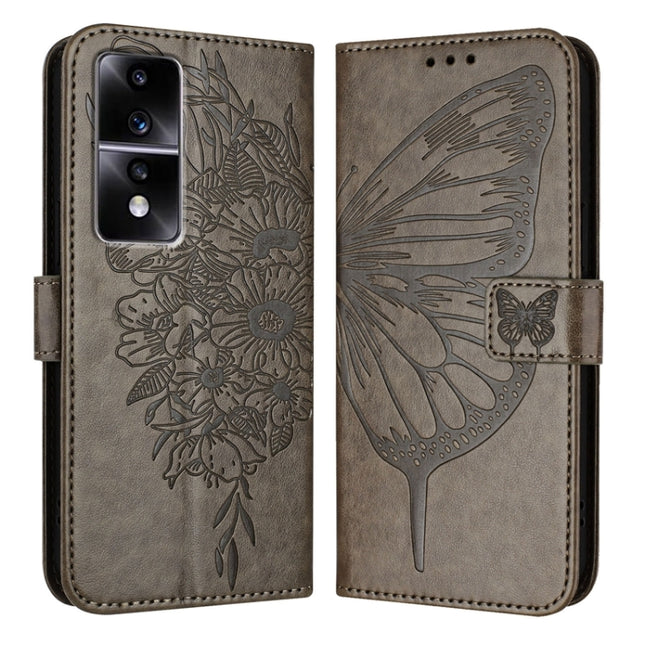 Embossed Butterfly Leather Phone Case, For Honor 80 GT, For Honor 80, For Honor X30 5G/X9 4G/X9 5G