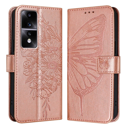 Embossed Butterfly Leather Phone Case, For Honor 80 GT, For Honor 80, For Honor X30 5G/X9 4G/X9 5G