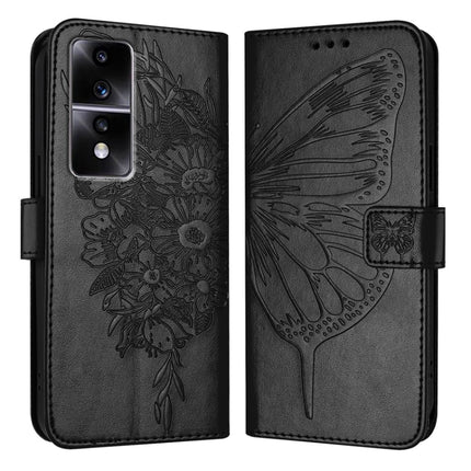 Embossed Butterfly Leather Phone Case, For Honor 80 GT, For Honor 80, For Honor X30 5G/X9 4G/X9 5G