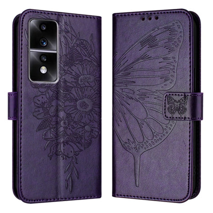 Embossed Butterfly Leather Phone Case, For Honor 80 GT, For Honor 80, For Honor X30 5G/X9 4G/X9 5G