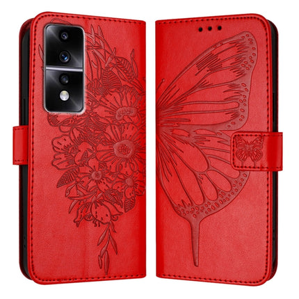 Embossed Butterfly Leather Phone Case, For Honor 80 GT, For Honor 80, For Honor X30 5G/X9 4G/X9 5G