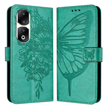 Embossed Butterfly Leather Phone Case, For Honor 90 Lite / X50i, For Honor 90 Pro, For Honor 90