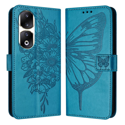 Embossed Butterfly Leather Phone Case, For Honor 90 Lite / X50i, For Honor 90 Pro, For Honor 90