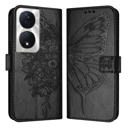 Embossed Butterfly Leather Phone Case, For Honor Play 50, For Honor 200 Lite Global, For Honor 90 Smart/X7b 4G/X7b 5G