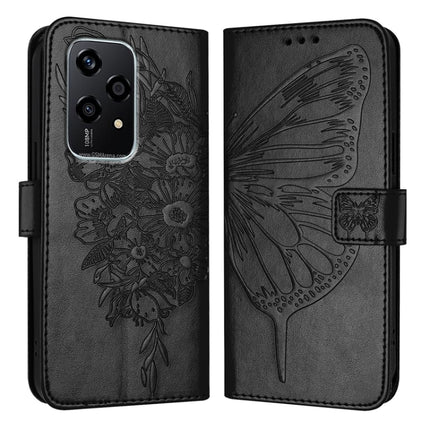 Embossed Butterfly Leather Phone Case, For Honor Play 50, For Honor 200 Lite Global, For Honor 90 Smart/X7b 4G/X7b 5G