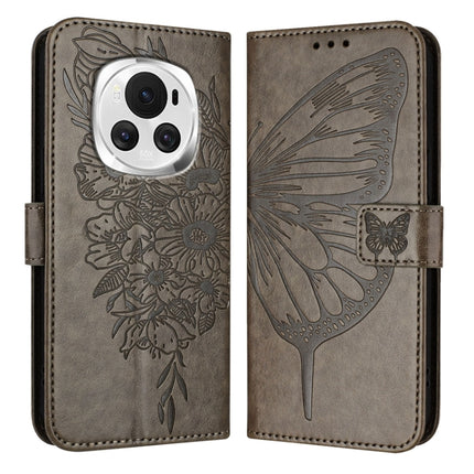 Embossed Butterfly Leather Phone Case, For Honor Magic6 Pro 5G Global, For Honor Magic6 5G Global, For Honor X8b