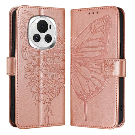 Embossed Butterfly Leather Phone Case, For Honor Magic6 Pro 5G Global, For Honor Magic6 5G Global, For Honor X8b