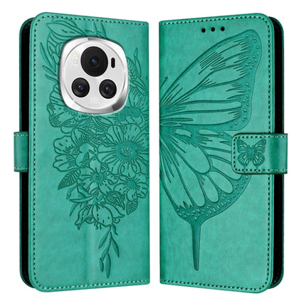 Embossed Butterfly Leather Phone Case, For Honor Magic6 Pro 5G Global, For Honor Magic6 5G Global, For Honor X8b