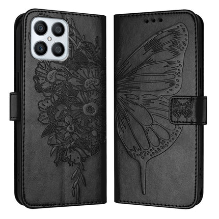 Embossed Butterfly Leather Phone Case, For Honor X8 4G / X30i / Play6T Pro, For Honor 60 SE, For Honor 60 Pro