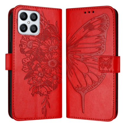 Embossed Butterfly Leather Phone Case, For Honor X8 4G / X30i / Play6T Pro, For Honor 60 SE, For Honor 60 Pro