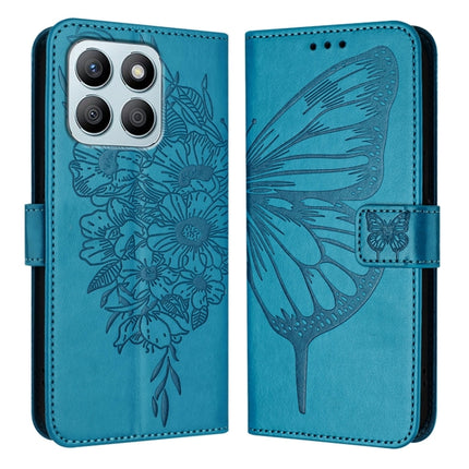 Embossed Butterfly Leather Phone Case, For Honor Magic6 Pro 5G Global, For Honor Magic6 5G Global, For Honor X8b