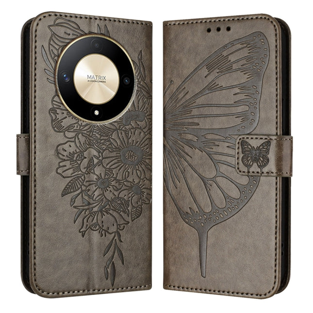 Embossed Butterfly Leather Phone Case, For Honor X9b Global/Magic6 Lite 5G Global, For Honor X6a, For Honor X8 5G / 70 Lite / X6 / X6s