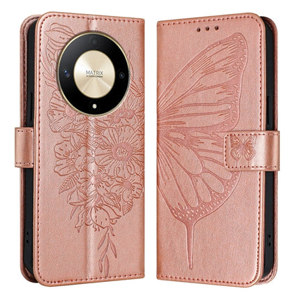 Embossed Butterfly Leather Phone Case, For Honor X9b Global/Magic6 Lite 5G Global, For Honor X6a, For Honor X8 5G / 70 Lite / X6 / X6s