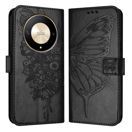 Embossed Butterfly Leather Phone Case, For Honor X9b Global/Magic6 Lite 5G Global, For Honor X6a, For Honor X8 5G / 70 Lite / X6 / X6s