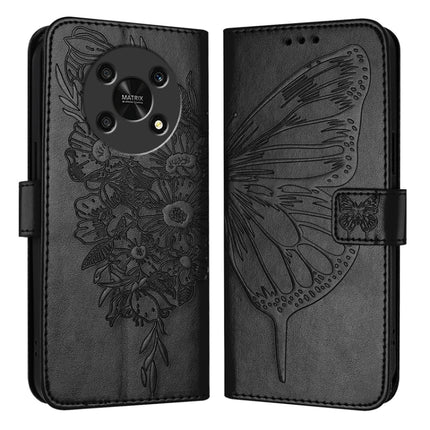 Embossed Butterfly Leather Phone Case, For Honor 80 GT, For Honor 80, For Honor X30 5G/X9 4G/X9 5G