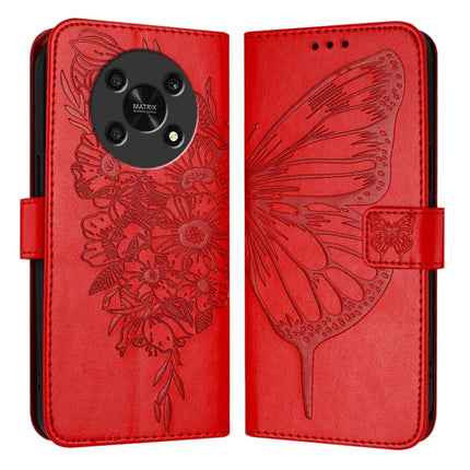Embossed Butterfly Leather Phone Case, For Honor 80 GT, For Honor 80, For Honor X30 5G/X9 4G/X9 5G