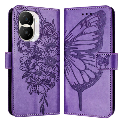 Embossed Butterfly Leather Phone Case, For Honor X40i, For Honor 70 Pro, For Honor 70