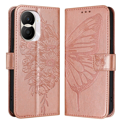 Embossed Butterfly Leather Phone Case, For Honor X40i, For Honor 70 Pro, For Honor 70