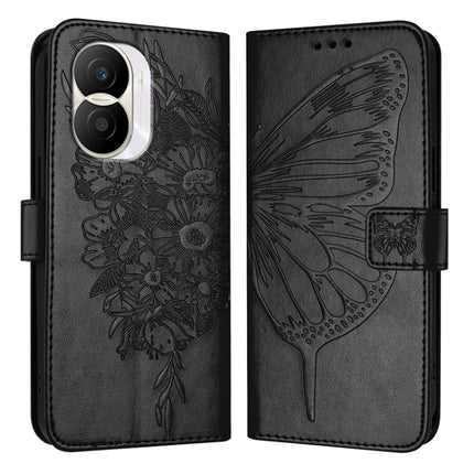 Embossed Butterfly Leather Phone Case, For Honor X40i, For Honor 70 Pro, For Honor 70