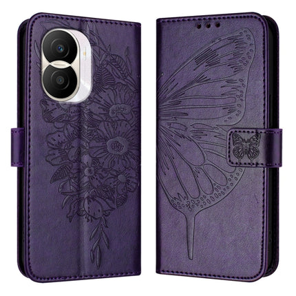 Embossed Butterfly Leather Phone Case, For Honor X40i, For Honor 70 Pro, For Honor 70