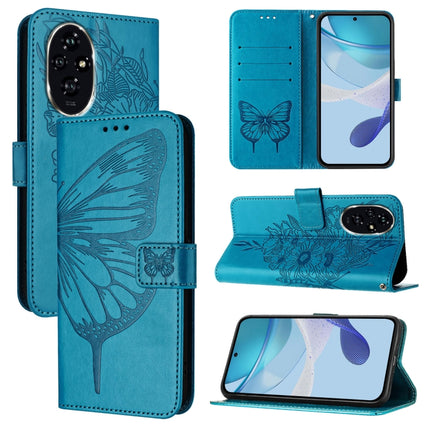 Embossed Butterfly Leather Phone Case, For Honor X6b, For Honor 200, For Honor 200 Pro