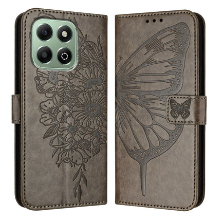 Embossed Butterfly Leather Phone Case, For Honor X6b, For Honor 200, For Honor 200 Pro