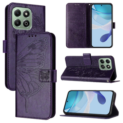 Embossed Butterfly Leather Phone Case, For Honor X6b, For Honor 200, For Honor 200 Pro