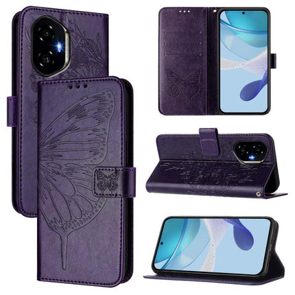 Embossed Butterfly Leather Phone Case, For Honor 300 Pro / 300 Ultra, For Honor 300, For Honor X9C 5G Global
