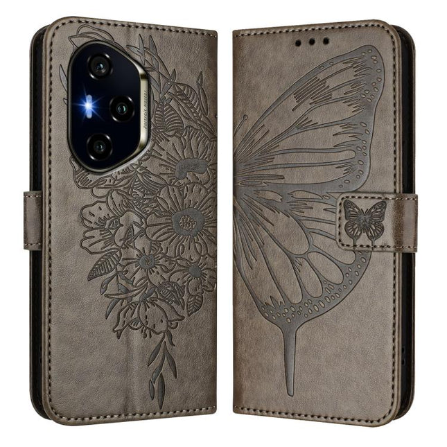 Embossed Butterfly Leather Phone Case, For Honor 300 Pro / 300 Ultra, For Honor 300, For Honor X9C 5G Global