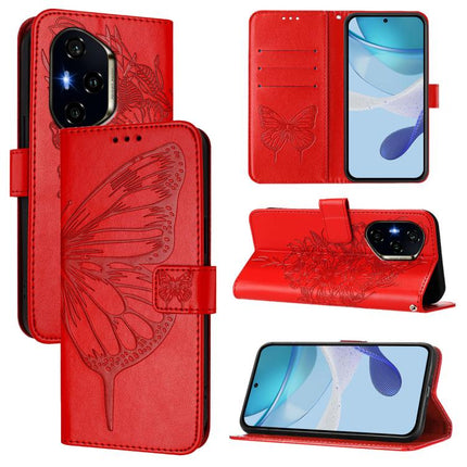Embossed Butterfly Leather Phone Case, For Honor 300 Pro / 300 Ultra, For Honor 300, For Honor X9C 5G Global