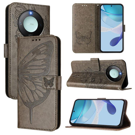 Embossed Butterfly Leather Phone Case, For Honor X8C 4G Global, For Honor GT, For Honor X9C Smart Global