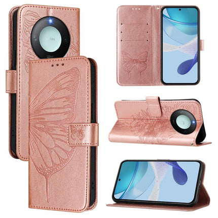 Embossed Butterfly Leather Phone Case, For Honor X8C 4G Global, For Honor GT, For Honor X9C Smart Global