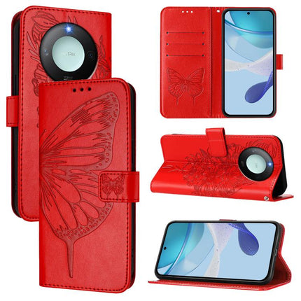 Embossed Butterfly Leather Phone Case, For Honor X8C 4G Global, For Honor GT, For Honor X9C Smart Global
