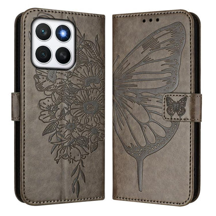 Embossed Butterfly Leather Phone Case, For Honor X8C 4G Global, For Honor GT, For Honor X9C Smart Global