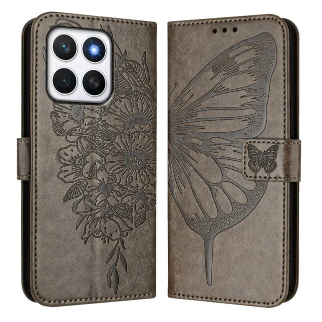 Embossed Butterfly Leather Phone Case, For Honor X8C 4G Global, For Honor GT, For Honor X9C Smart Global