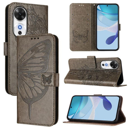 Embossed Butterfly Leather Phone Case, For Honor Play 60 5G, For Honor 400 Lite Global, For Honor 400 Global 156.5mm