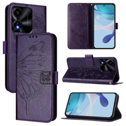Embossed Butterfly Leather Phone Case, For Honor Magic8, For Honor Play 70 Plus, For Honor X5c Plus