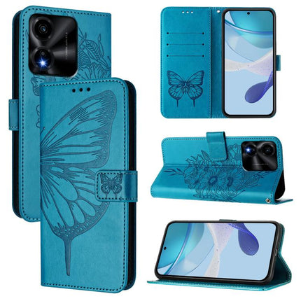 Embossed Butterfly Leather Phone Case, For Honor Magic8, For Honor Play 70 Plus, For Honor X5c Plus