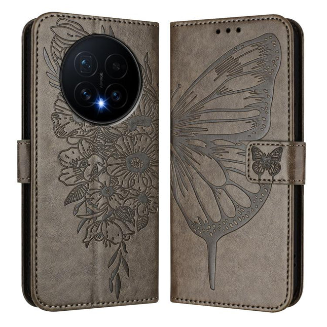 Embossed Butterfly Leather Phone Case, For Honor Magic8, For Honor Play 70 Plus, For Honor X5c Plus