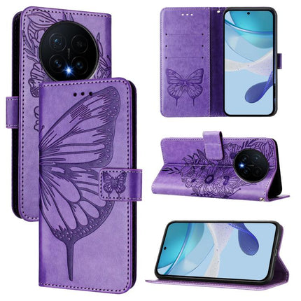 Embossed Butterfly Leather Phone Case, For Honor Magic8, For Honor Play 70 Plus, For Honor X5c Plus