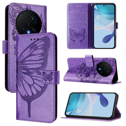 Embossed Butterfly Leather Phone Case, For Honor Magic8 Pro Air 5G, For Honor X8d 4G Global, For Honor Magic8 Pro